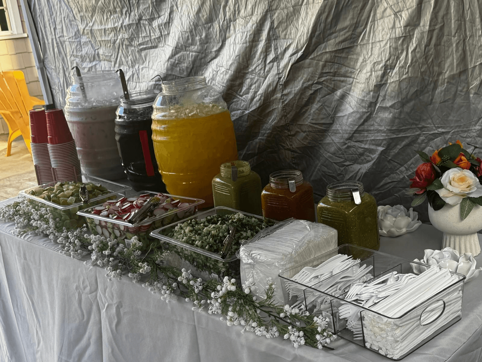 Aguas frescas para eventos de Tacos El Tío Tony