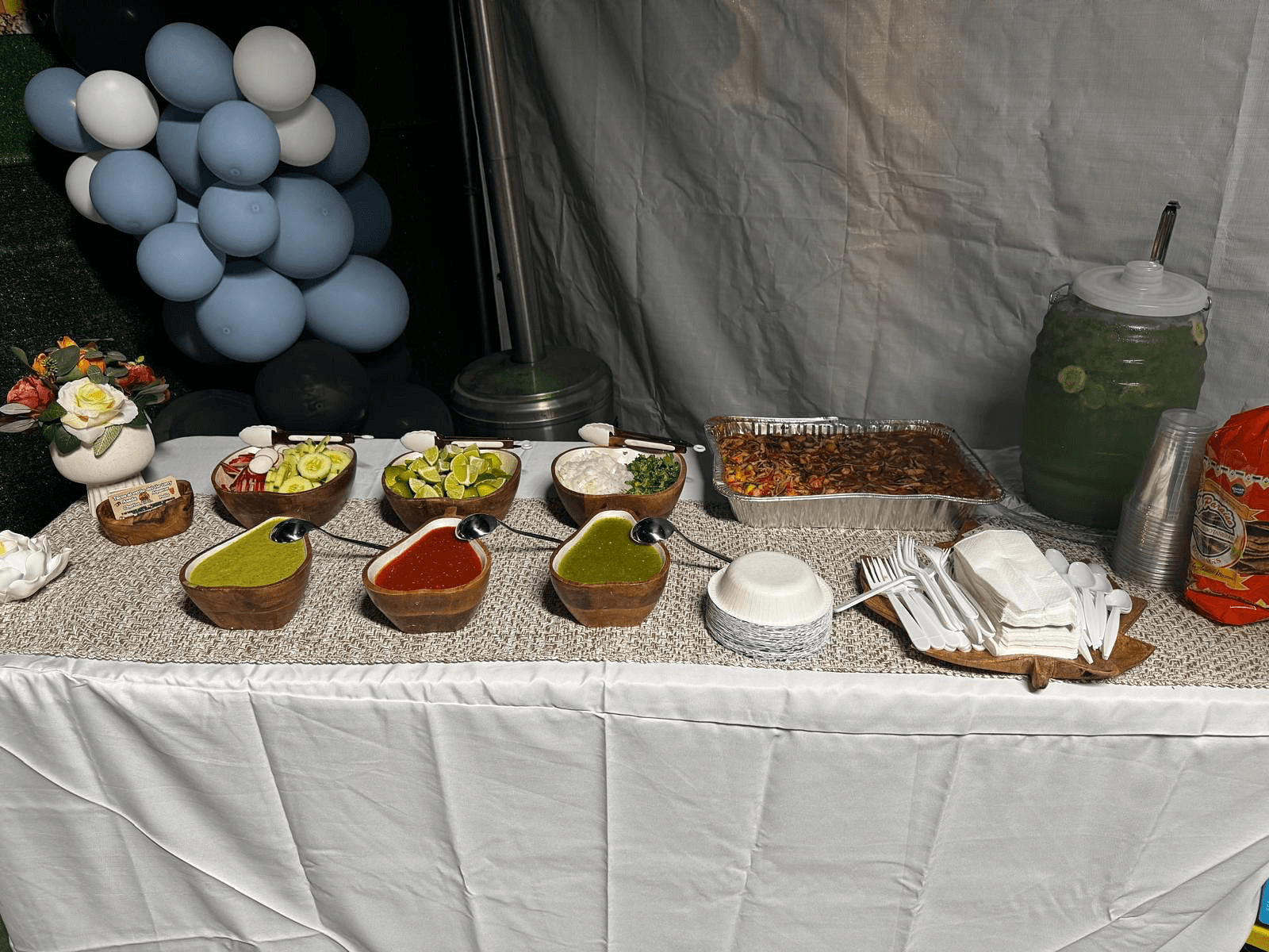 Acompañamientos para tacos en eventos de Tacos El Tío Tony